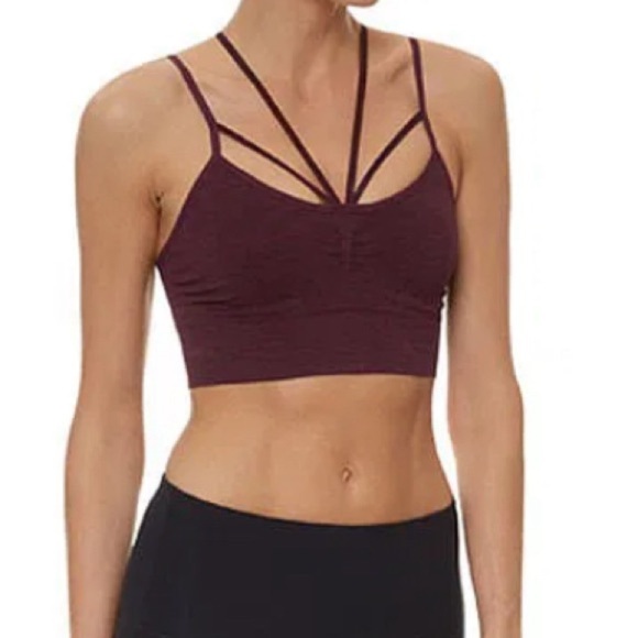 SWEATY BETTY Shanti Yoga Light Support Bra size medium in purple - Picture 2 of 11